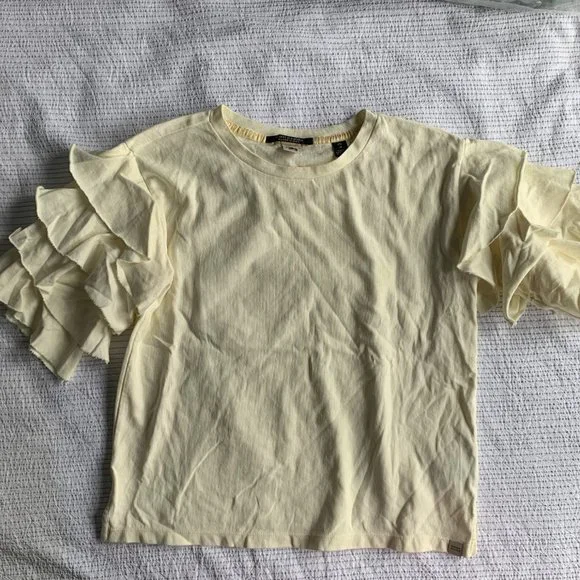 Scotch & Soda Ruffle Sleeve Shirt - Picture 2 of 5